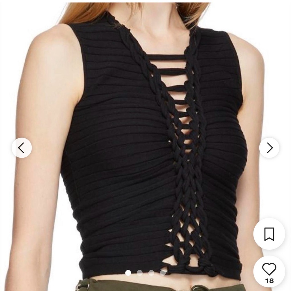 Dion Lee stretch braid woven tank top